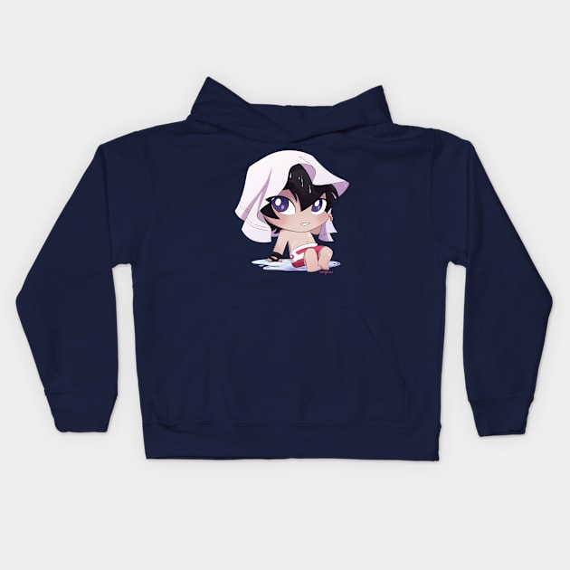 Pool Keith Chibi Kids Hoodie by mishydraws